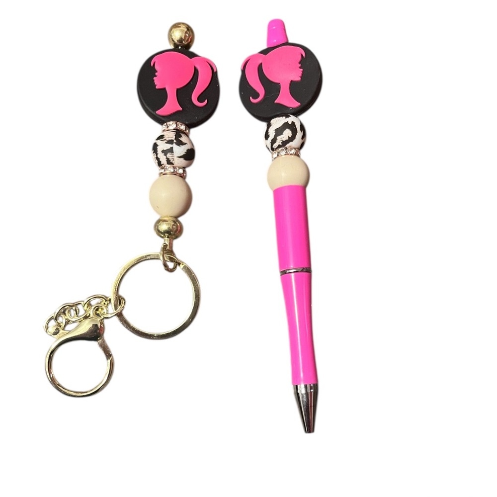 Barbie Keychain and Pen Set